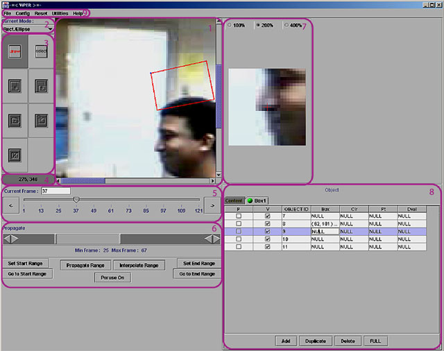 Screen Capture of Main Panel