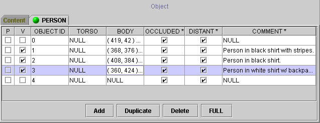 View of the table in ViPER 3.6 View of the table in ViPER 3.6